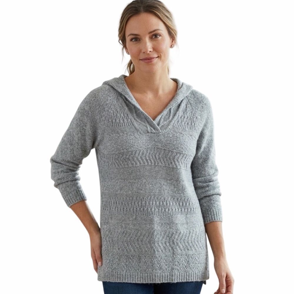 Sonoma Gray Women's Hooded Sweater XL